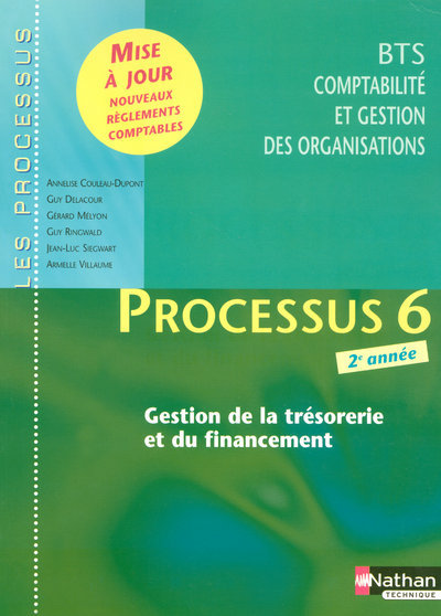 Könyv PROCESSUS 6 BTS CGO 2EME ANNEE -GESTION DE LA TRESORERIE ET DU FINANCEMENT- LES PROCESSUS Annelise Couleau-Dupont