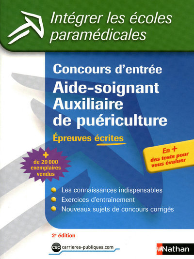 Libro CONCOURS D'ENTREE AIDE-SOIGNANT AUXILIAIRE DE PUERICULTURE - EPREUVES ECRITES N14 Annie Godrie