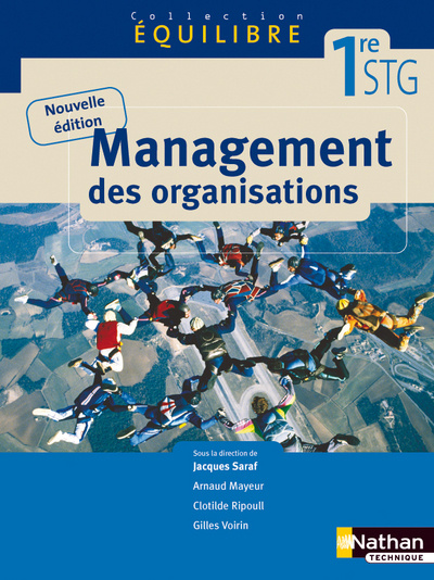 Książka Management des organisations Manuel de l'élève - 1re STG Equilibre Jacques Saraf