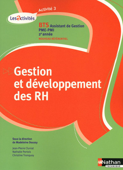 Knjiga GESTION ET DEVELOPPEMENT DES RH ACTIVITE 3 BTS 2 ASSITANT DE GESTION PME/PMI ELEVE 2010 Madeleine Doussy