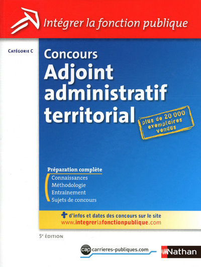 Kniha CONCOURS ADJOINT ADMINISTRATIF TERRITORIAL - CATEGORIE C N08 - 2010 Pascal Tuccinardi