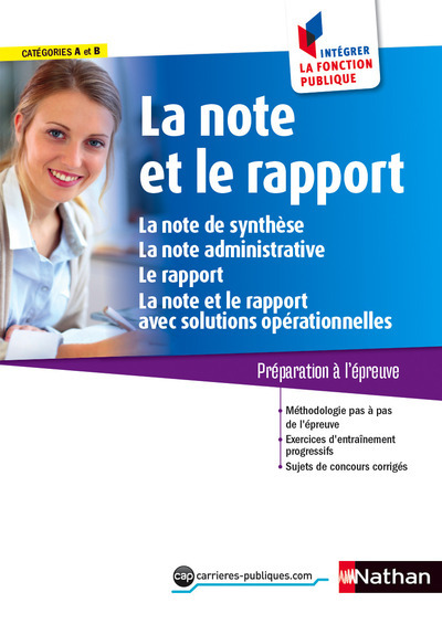 Knjiga La note et le rapport Catégories A et B Intégrer la fonction publique Pascal Tuccinardi