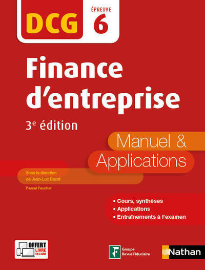 Kniha Finance d'entreprise - DCG - Epreuve 6 - Manuel et applications 2017 Jean-Luc Bazet