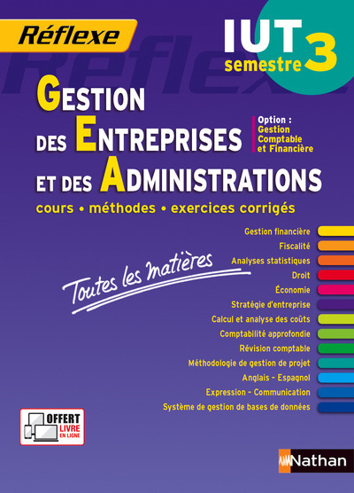 Kniha Gestion des entreprises et des administrations Semestre 3 IUT Opt CF-Toutes les matières N 31 - 2016 Nicolas Bernard