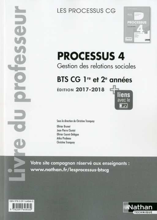 Carte Processus 4 BTS CG 1ère et 2ème années (Les processus CG) Professeur 2017 
