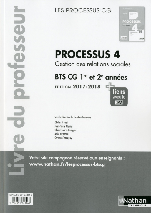 Book Processus 4 BTS CG 1ère et 2ème années (Les processus CG) Professeur 2017 