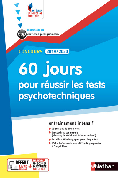 Buch Concours Administratifs 2019/2020 Numéro 56 - 60 jours pour réussir les tests psychotechniques (IFP) Élisabeth Simonin