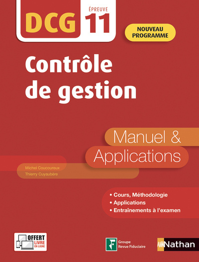 Carte Contrôle de gestion - DCG - Epreuve 11 - Manuel & Applications - 2019 Michel Coucoureux