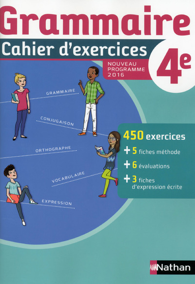 Carte Cahier de grammaire 4è 2016 - Cahier de l'élève Cécile de Cazanove
