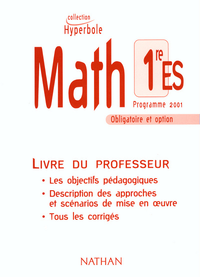 Buch HYPERBOLE 1ES OBLIG+OPT PROFES Martine Chabanat