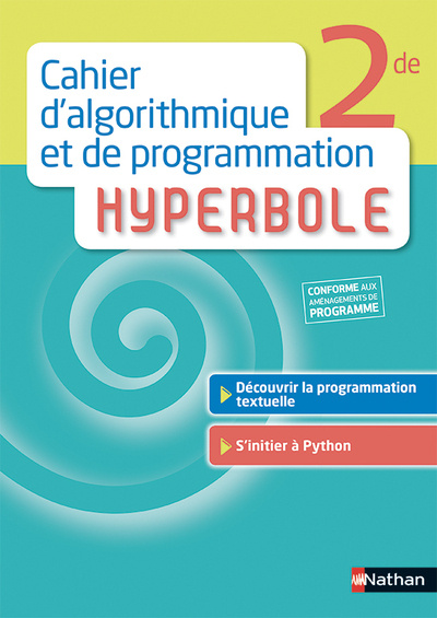 Knjiga Hyperbole 2de -Cahier Algorithmique - 2018 Jean-Marc Lécole