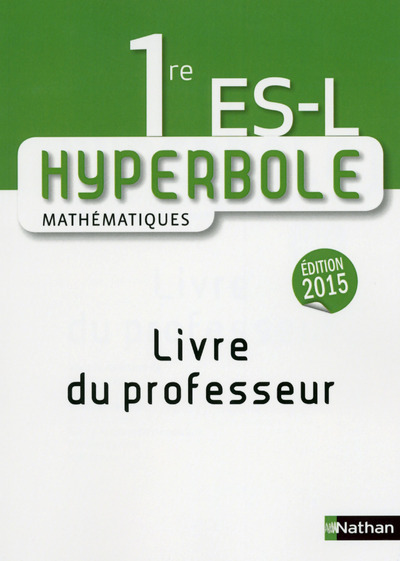 Buch Hyperbole 1e ES-L 2015 - Professeur Collectif