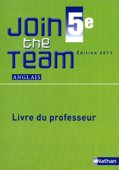 Libro Join the Team 5e 2011 - Livre du professeur Hélène Adrian