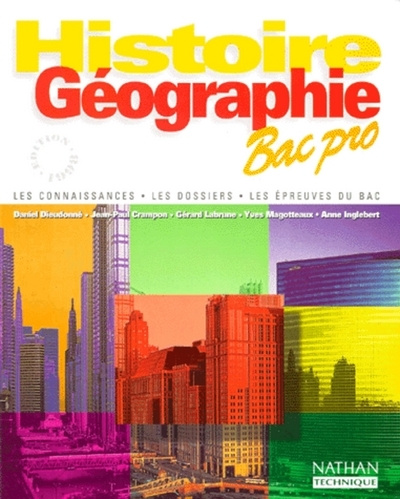 Kniha HISTOIRE GEOGRAPHIE BAC PRO ELEVE 98 Claude Bouthier