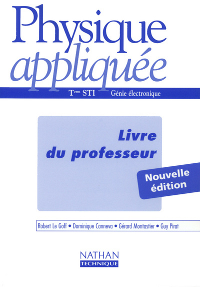 Knjiga PHYSIQUE APPLIQUEE (ELECTRONI) TER STI PROF 2002 Robert Le Goff