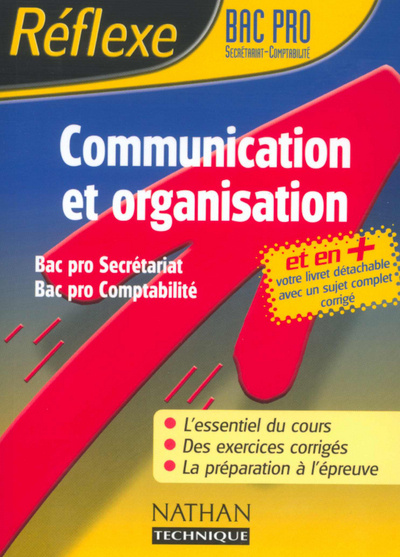 Knjiga COMMUNICATION ET ORGANISATION BAC PRO SECRETARIAT COMPTABILITE MEMO REFLEXE Monique Reichel