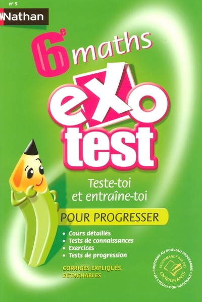 Knjiga EXO-TEST MATHS 6E TESTE-TOI ET ENTRAINE-TOI Marie Lattuati