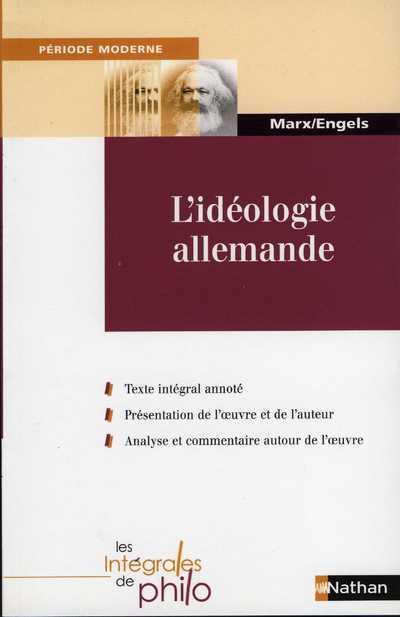Knjiga INT PHIL IDEOLOGIE ALLEMANDE Karl Marx