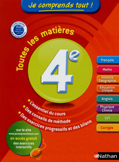 Kniha JE COMPRENDS TOUT ! 4E Pierre-Alain Chiffre