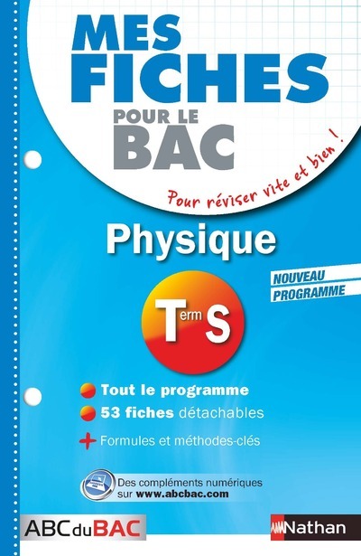 Carte Mes fiches ABC du BAC Physique Term S Karine Marteau-Bazouni