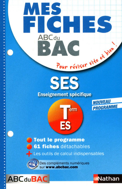 Kniha MES FICHES ABC BAC SES TERM ES Delphine de Chouly