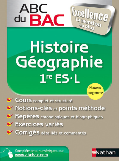 Kniha ABC du BAC Excellence Histoire - Géographie 1re ES.L Collectif