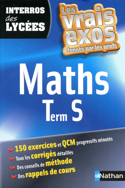Book INTERROS LYCEES MATHS TERM S Bénédicte Bourgeois