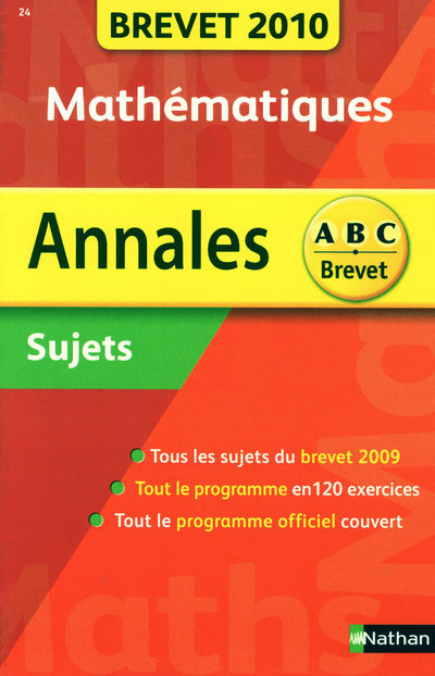Buch ANNAL BREVET 2010 MATH NON COR Carole Feugère