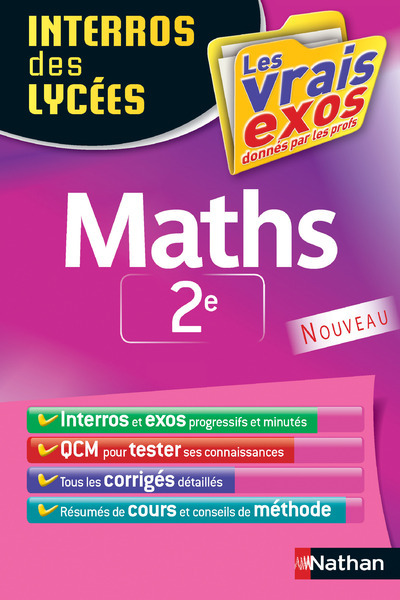 Knjiga Interros des Lycées Maths 2de Erik de Brauwere