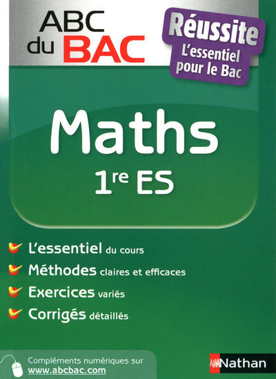 Knjiga ABC BAC REUSSITE MATHS 1ERE ES Anne-Marie Gigon