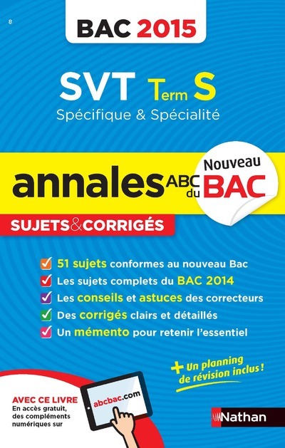 Kniha Annale BAC 2015 SVT Term S Spécifique & Spécialitée - sujets & corrigés n08 Christophe Durand