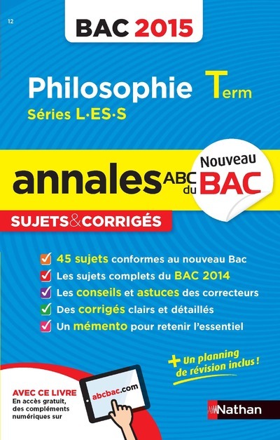 Książka ANNALES BAC 2015 PHILOSOPHIE TERM L-ES-S SUJETS & CORRIGES Gérard Durozoi