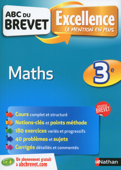 Kniha ABC du Brevet Excellence Maths 3e Carole Feugère