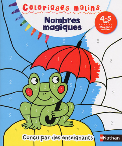 Kniha Nombres magiques 4/5 ans - Coloriages malins Stéphanie Chica