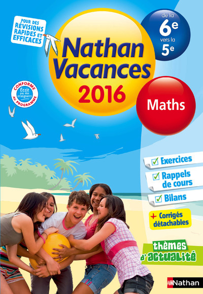 Βιβλίο Cahier de Vacances 2016 Collège Monomatière Maths 6è/5è Guy Benaïoun