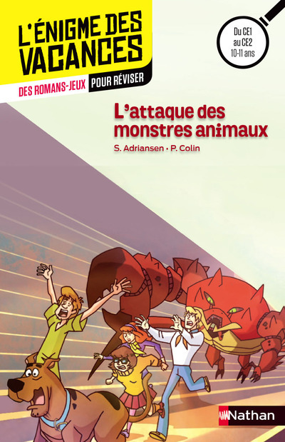 Carte Enigme des vacances : Scooby-Doo - L'attaque des monstres animaux CE1/CE2 Sophie Adriansen
