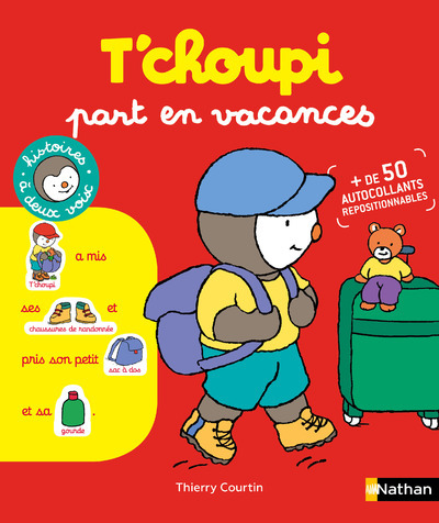 Carte T'choupi part en vacances 