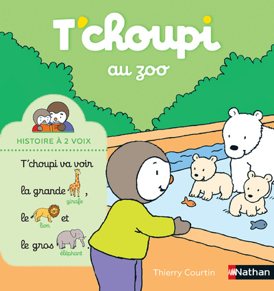 Könyv T'choupi au zoo Thierry Courtin