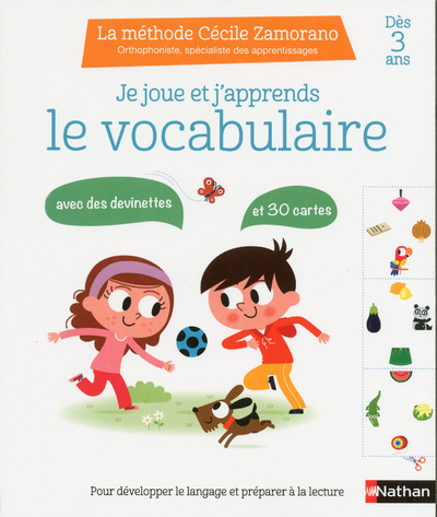 Kniha Je joue et j'apprends le vocabulaire - Dès 3 ans Cécile Zamorano