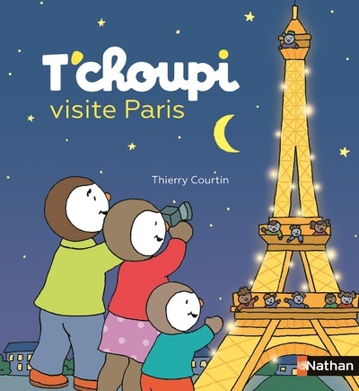 Kniha T'choupi visite Paris Thierry Courtin