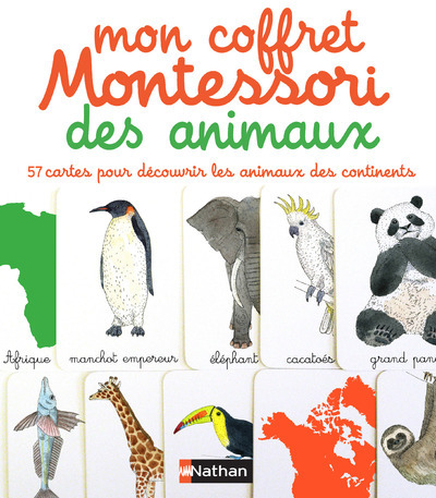 Carte Mon coffret Montessori des animaux 2/4 ans Ève Herrmann