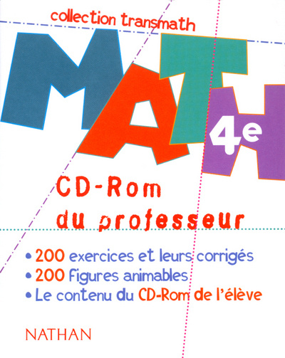 Digitalno TRANSMATH 4E CD-ROM PROFESSEUR Joël Malaval