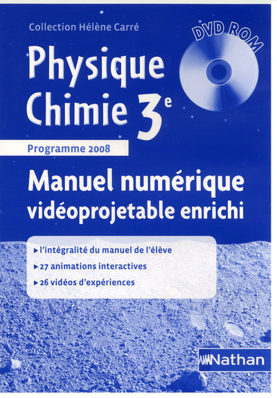 Digital Physique-Chimie 3e - manuel numérique - cdrom - tarif adoptant Fredéric Amauger