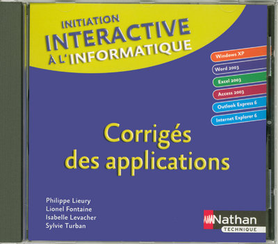 Knjiga INITIATION INTERACTIVE A L'INFORMATIQUE CD ROM PROFESSEUR - 2007 Philippe Lieury