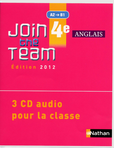 Boek Join the Team 4e 2012 CD classe Hélène Adrian