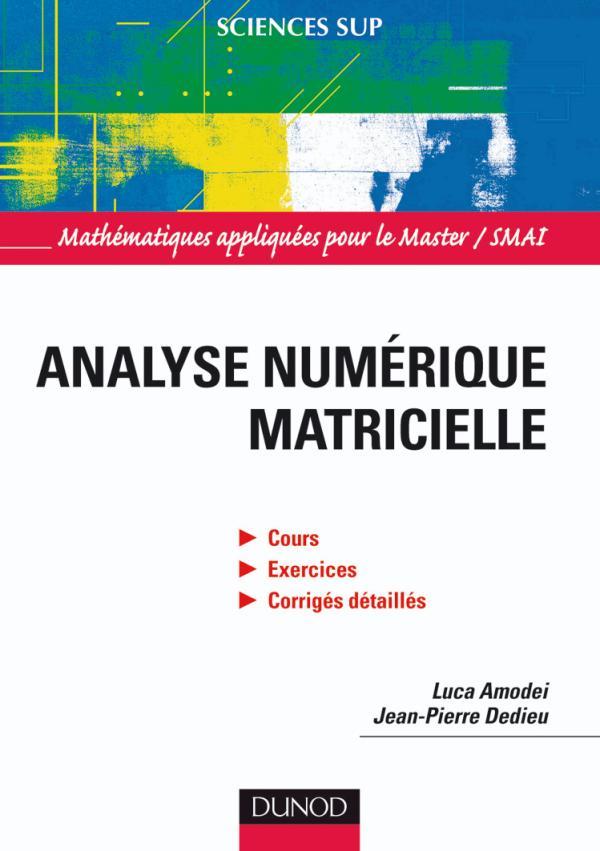 Kniha Analyse numérique matricielle Luca Amodei