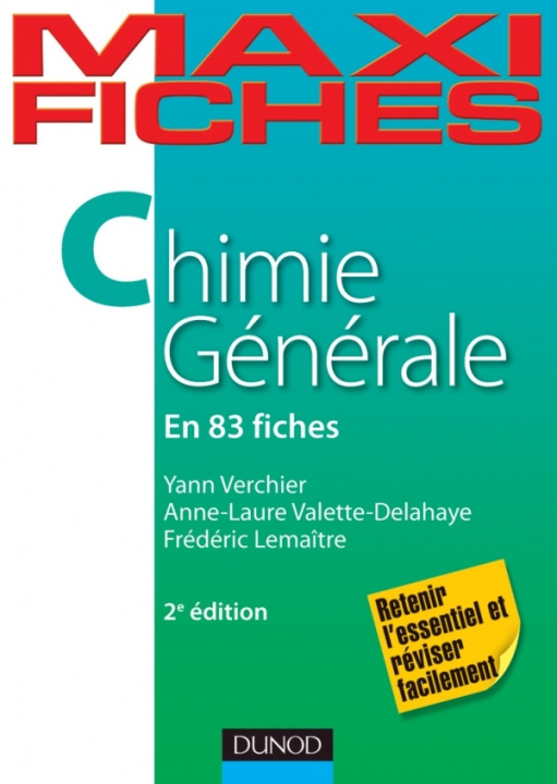 Carte Maxi fiches de Chimie générale - 2e édition - 83 fiches Yann Verchier