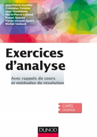 Carte Exercices d'Analyse - Avec rappels de cours et méthodes de résolution Jean-Pierre Escofier