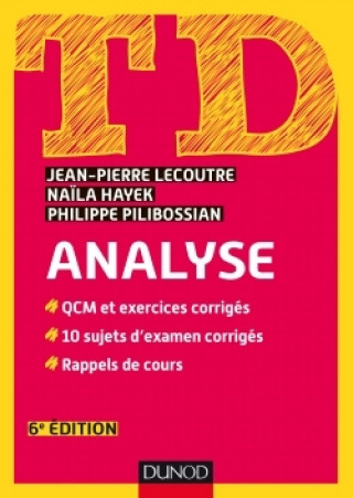 Knjiga TD Analyse - 6e éd. Jean-Pierre Lecoutre