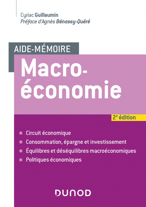 Carte Aide-mémoire - Macroéconomie - 2e éd. Cyriac Guillaumin